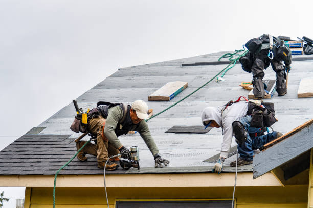 Professional Roofing technician working in Chinchilla, PA